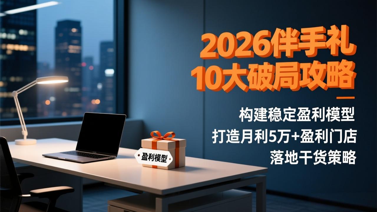 2026伴手礼10大破局攻略：构建稳定盈利模型，打造月利5万+盈利门店，落地干货策略 图片