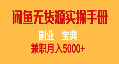 副业宝典 兼职月入5000+ 闲鱼无货源实操手册 图片