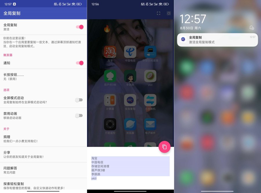 全局复制2.2.1复制一切禁止复制的内容小巧无广 图片