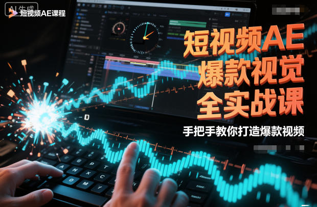 短视频AE爆款视觉全实战课，手把手教你打造爆款视频 图片