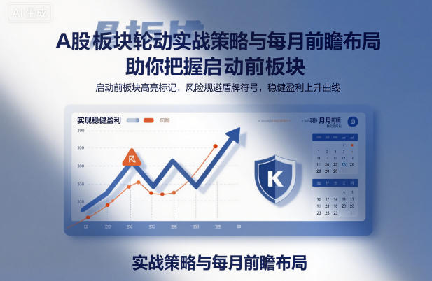 A股板块轮动实战策略与每月前瞻布局，助你把握启动前板块，规避风险，实现稳健盈利 图片