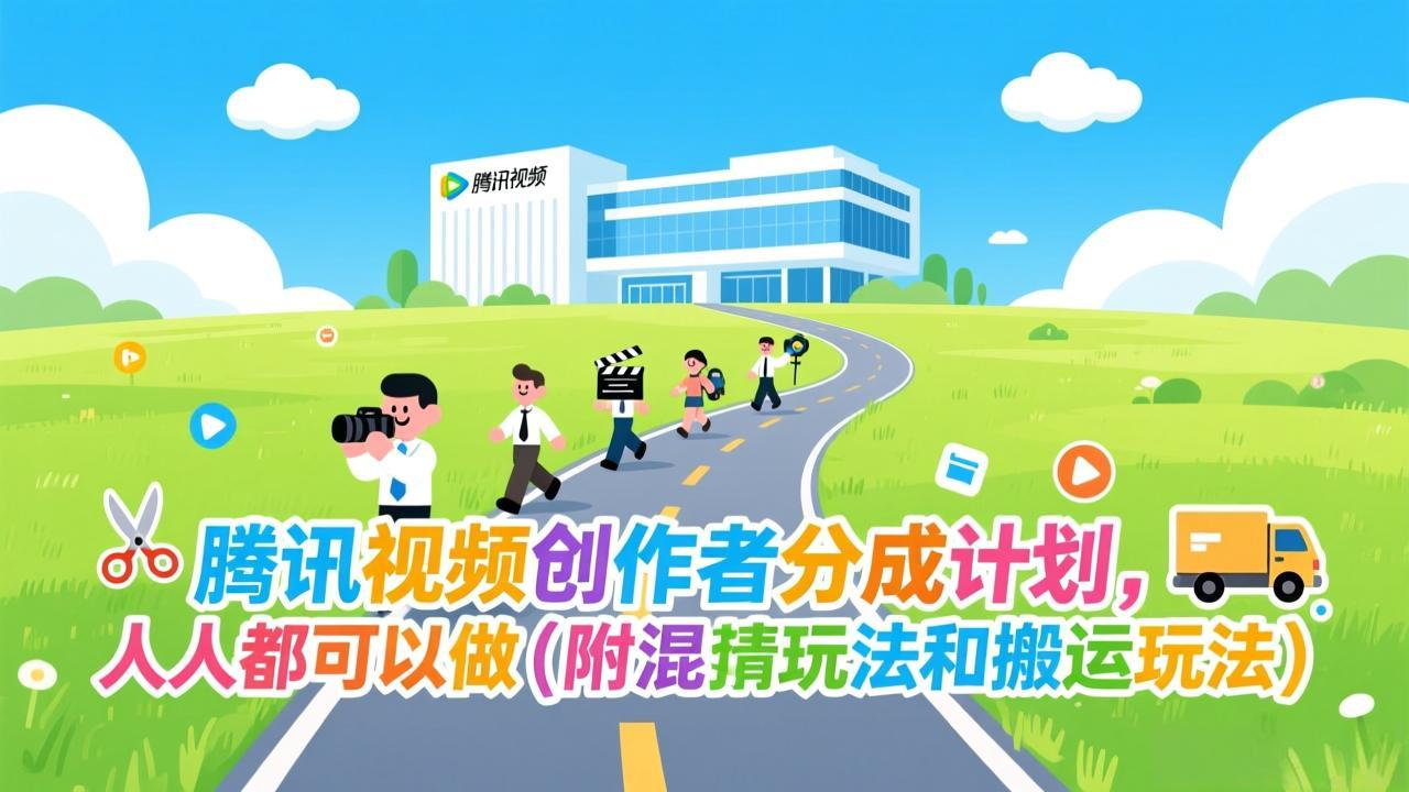 腾讯视频创作者分成计划，人人都可以做(附混剪玩法和搬运玩法 图片