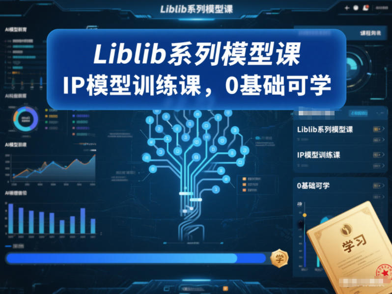 Liblib系列模型课，IP模型训练课，0基础可学 图片