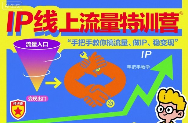 IP线上流量特训营，手把手教你搞流量、做IP、稳变现 图片