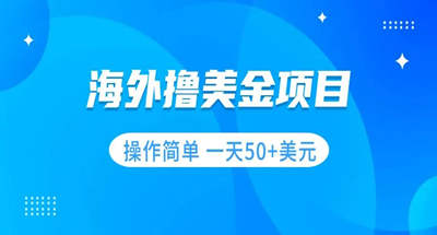 撸美金项目 无门槛 操作简单 小白一天50+美刀 图片